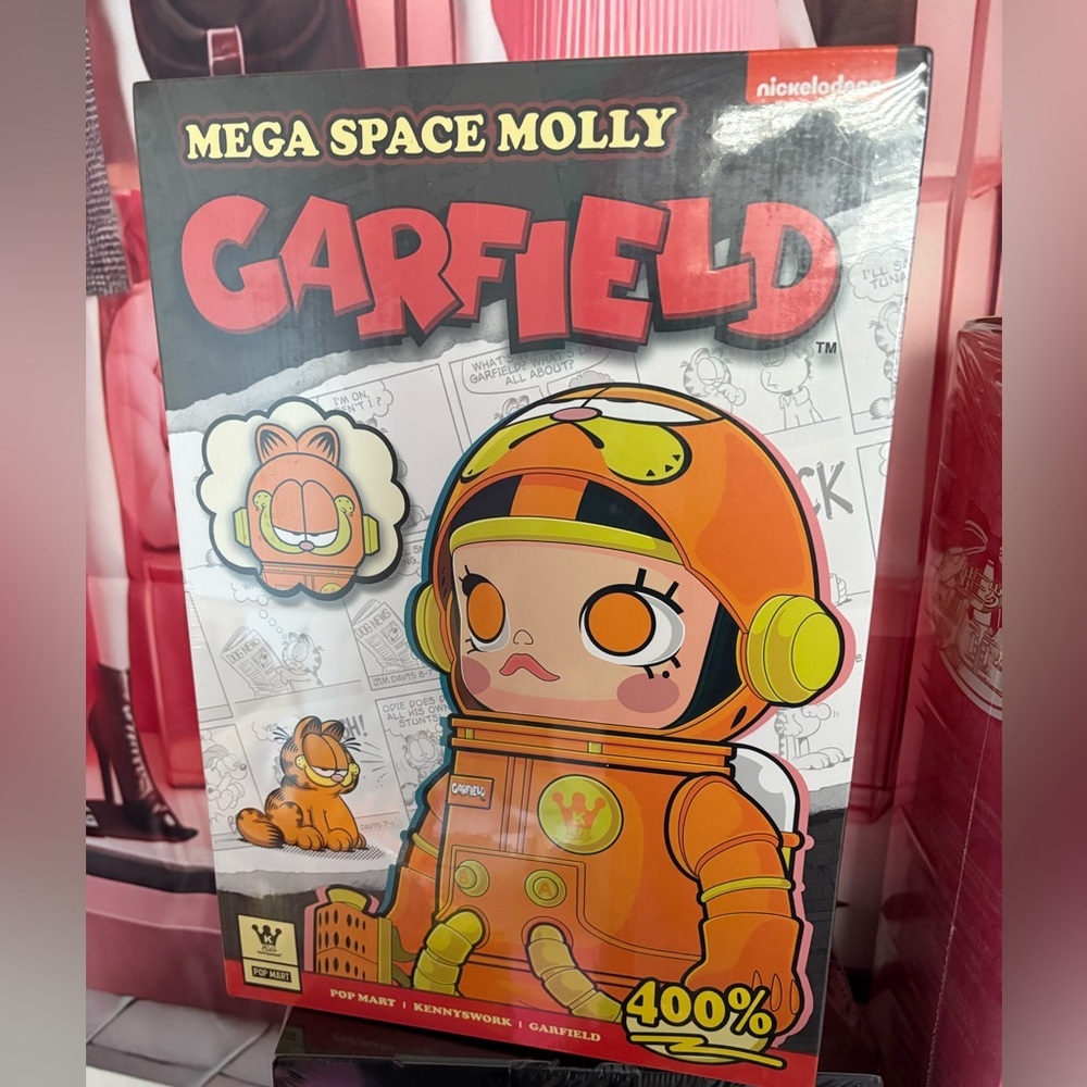 POP MART GARFIELD 400% MEGA SPACE MOLLY 💯AUTHENTIC NEW | SEALED BOX - Picture 2 of 7
